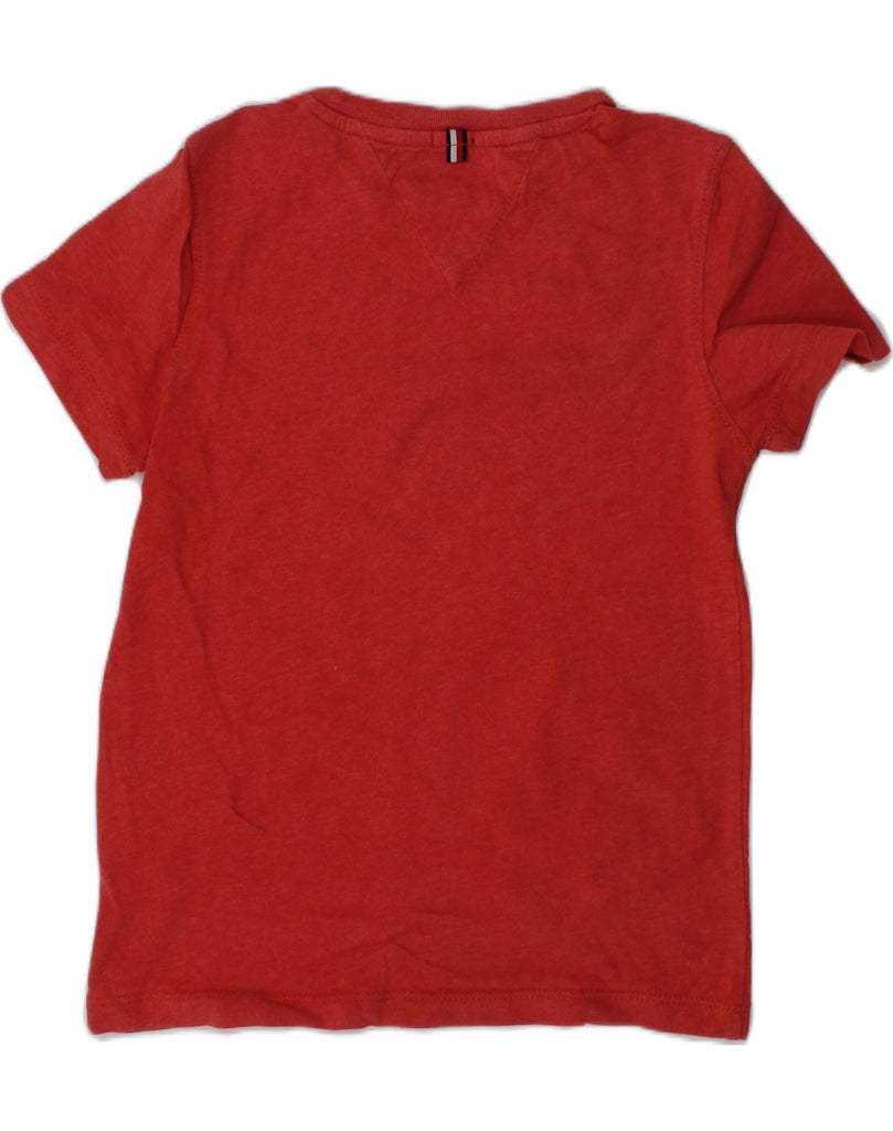 TOMMY HILFIGER Girls T-Shirt Top 5-6 Years Red Cotton | Vintage Tommy Hilfiger | Thrift | Second-Hand Tommy Hilfiger | Used Clothing | Messina Hembry 