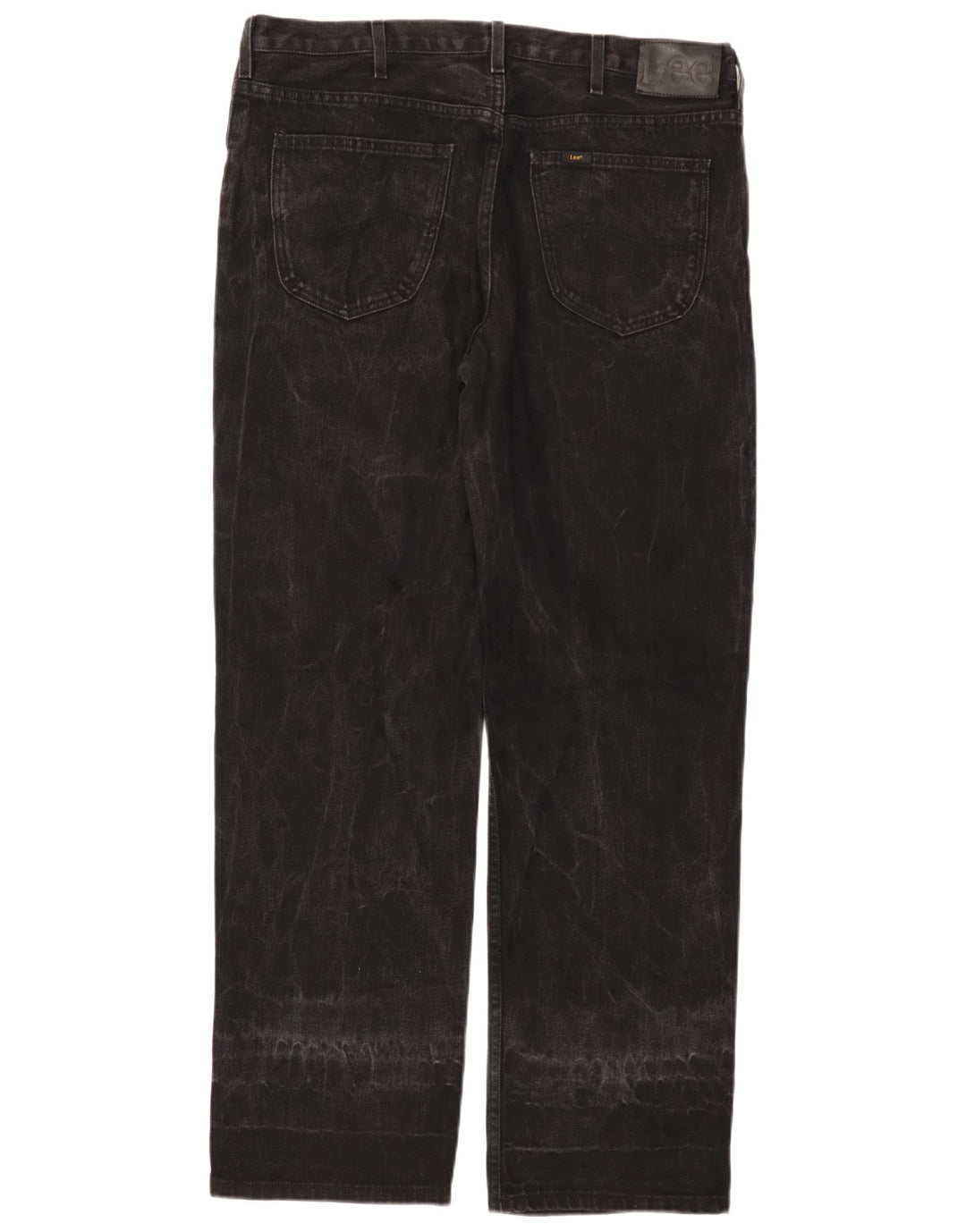 LEE Mens Brooklyn Comfort Straight Jeans W38 L32 Black Cotton