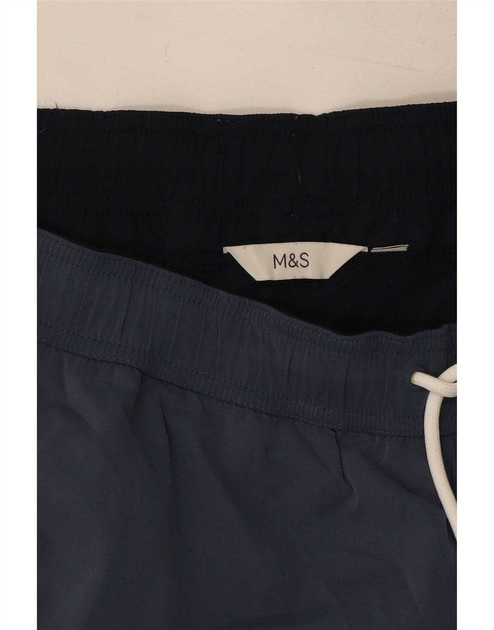 Marks & Spencer Womens Regular Swimming Shorts UK 16 Large Navy Blue