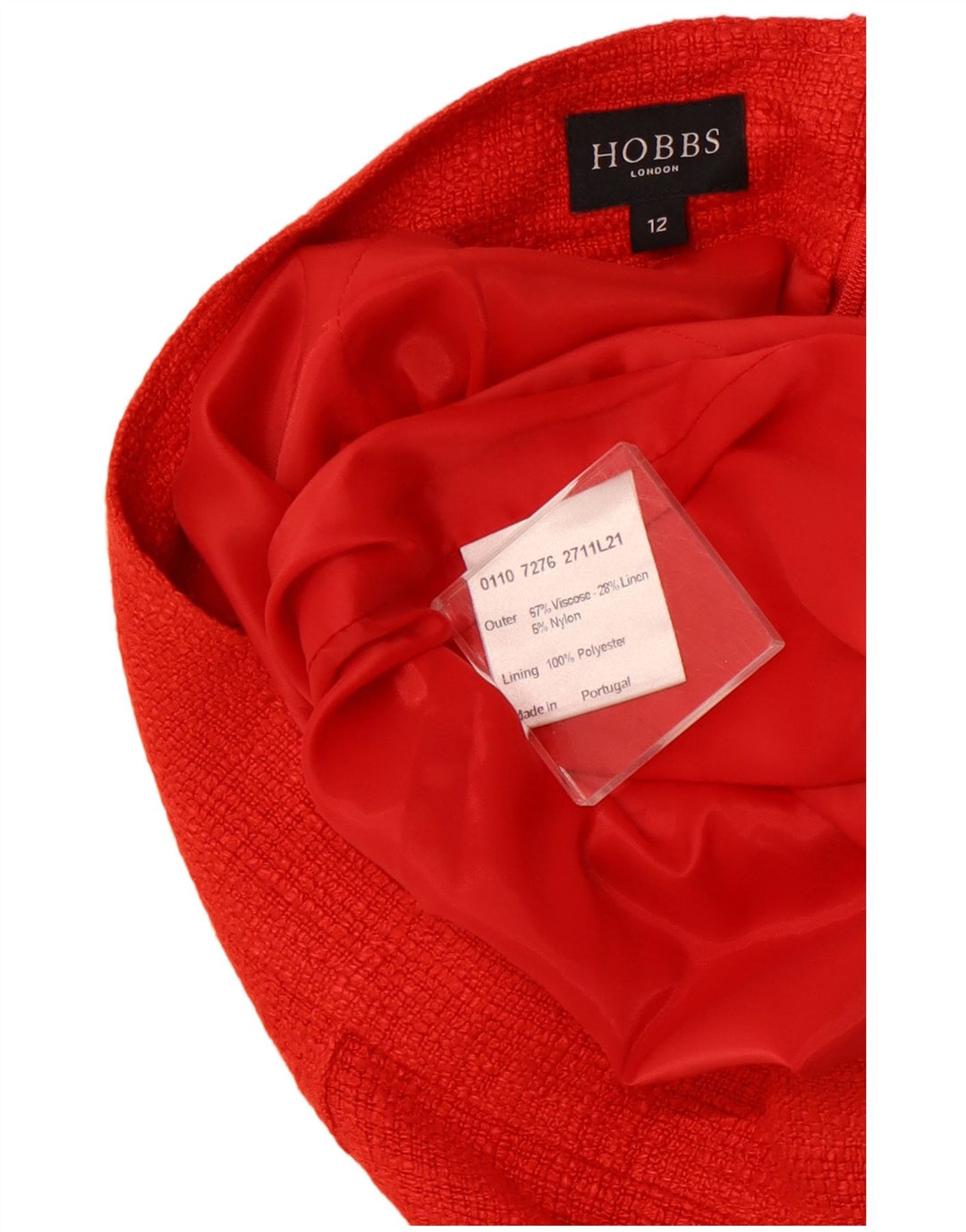 HOBBS Womens Pencil Skirt UK 12 Medium W30  Red Viscose