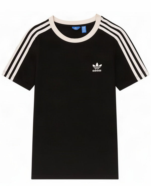 Adidas Womens Top Long Sleeve UK 6 XS Black Cotton