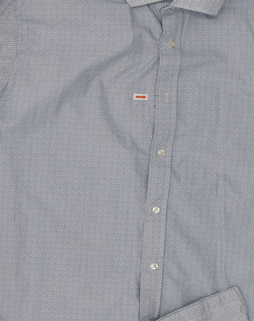 TOMMY HILFIGER Mens Slim Fit Shirt Size 15 1/2 Medium Grey Cotton | Vintage Tommy Hilfiger | Thrift | Second-Hand Tommy Hilfiger | Used Clothing | Messina Hembry 