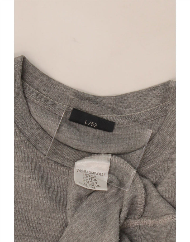 DANIEL HECHTER Mens Sweatshirt Jumper IT 52 Large Grey Cotton Vintage Daniel Hechter and Second-Hand Daniel Hechter from Messina Hembry 