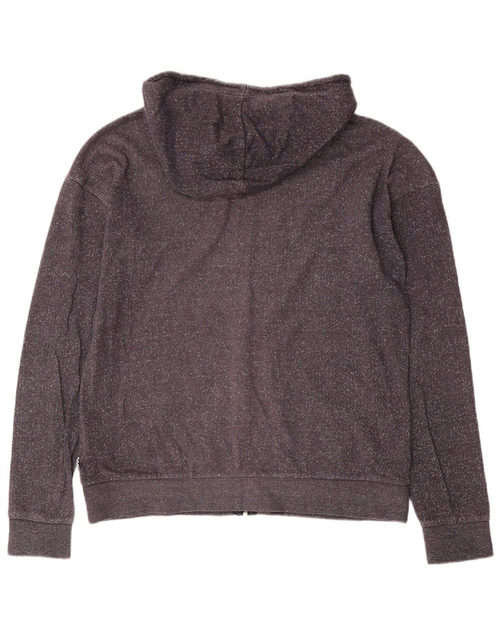 Vans Mens Zip Hoodie Sweater Small Grey Flecked Cotton