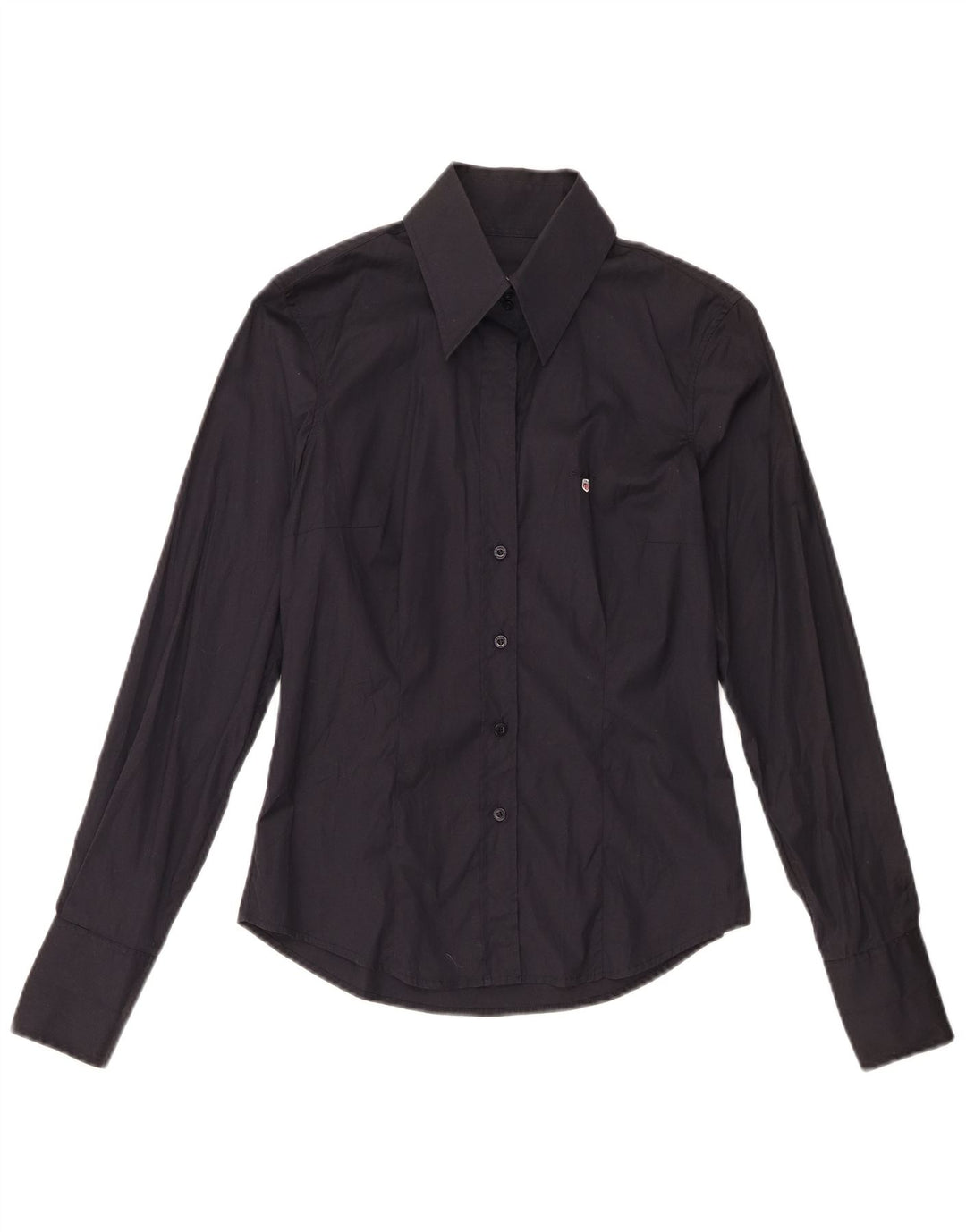 Gant Womens Shirt UK 8 Small  Navy Blue Cotton