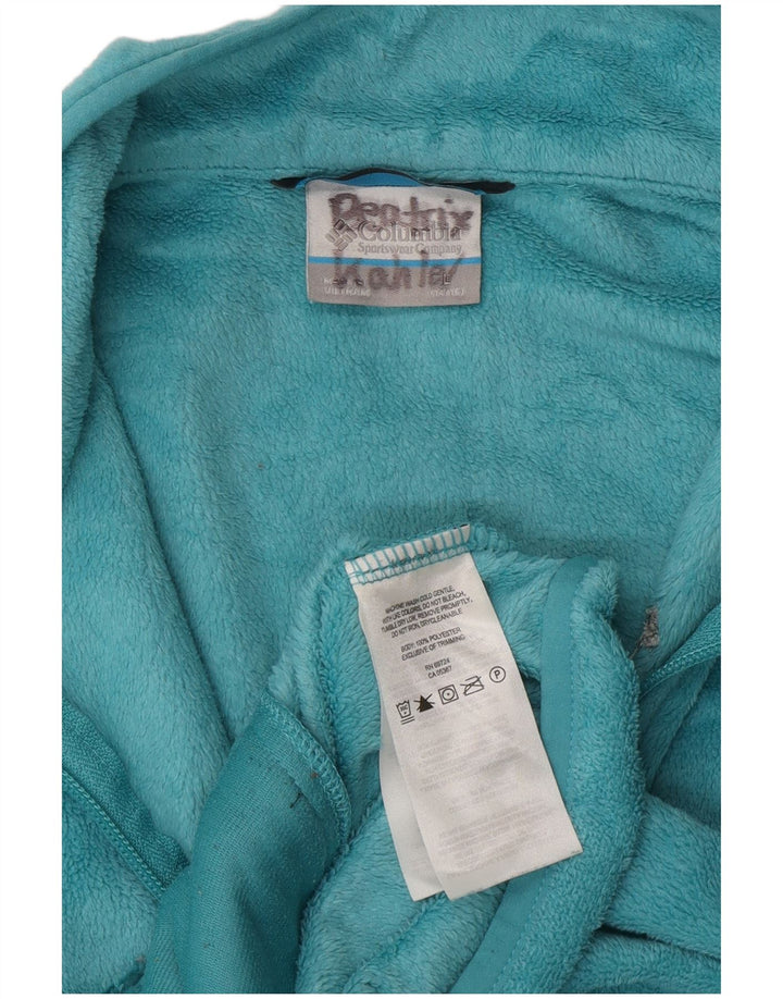 COLUMBIA Womens Fleece Jacket UK 14/16 Large Blue Polyester Vintage Columbia and Second-Hand Columbia from Messina Hembry 