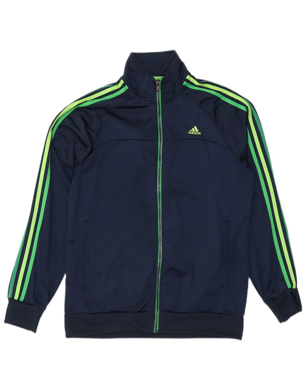 Adidas Mens Climalite Tracksuit Top Jacket UK 42/44 Large Navy Blue