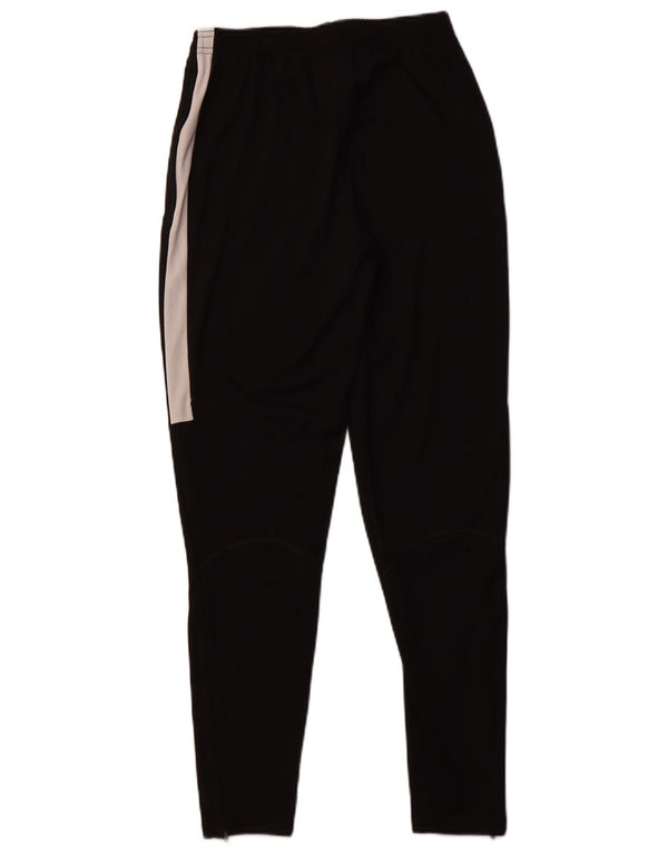 NIKE Mens Dri Fit Tracksuit Trousers Small Black Colourblock Polyester
