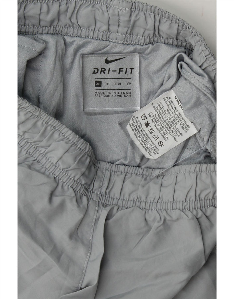 NIKE Womens Dri Fit Sport Shorts UK 6 XS Grey Polyester Vintage Nike and Second-Hand Nike from Messina Hembry 