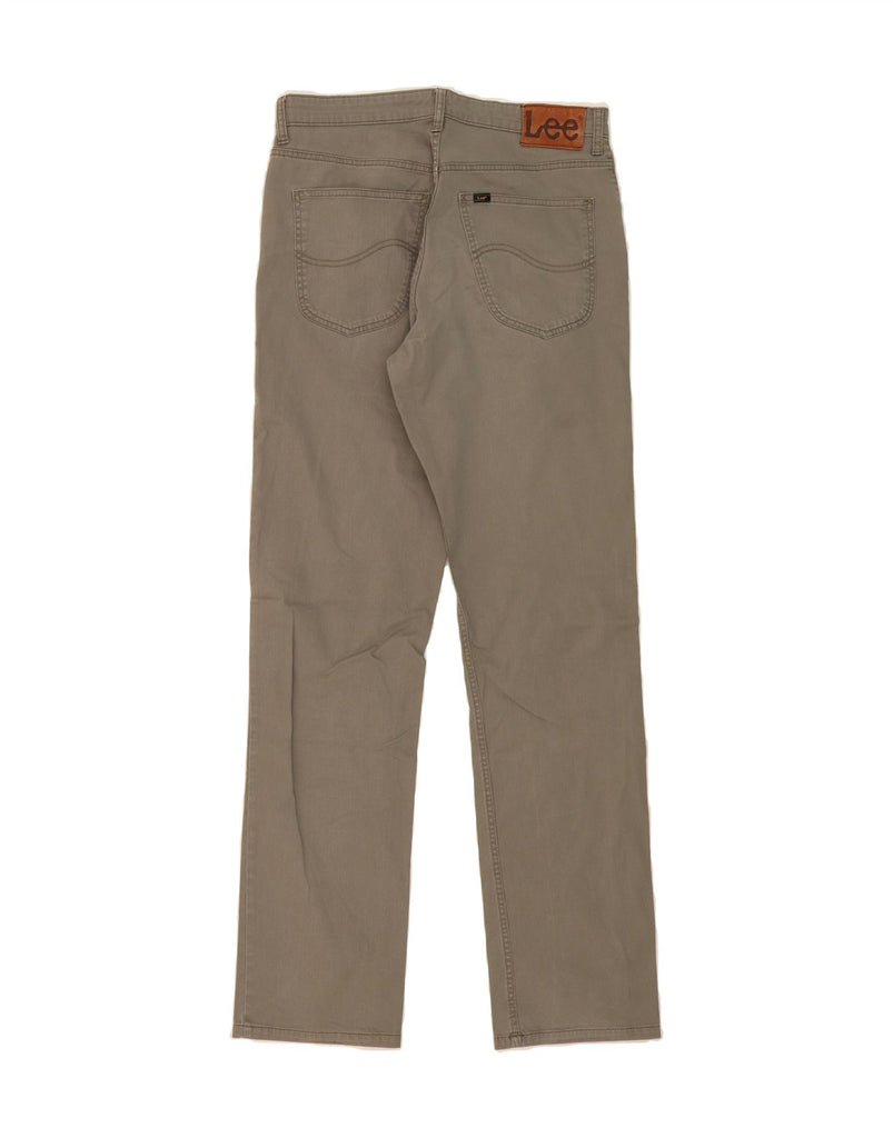 LEE Mens Straight Casual Trousers W32 L34 Grey Cotton Vintage Lee and Second-Hand Lee from Messina Hembry 