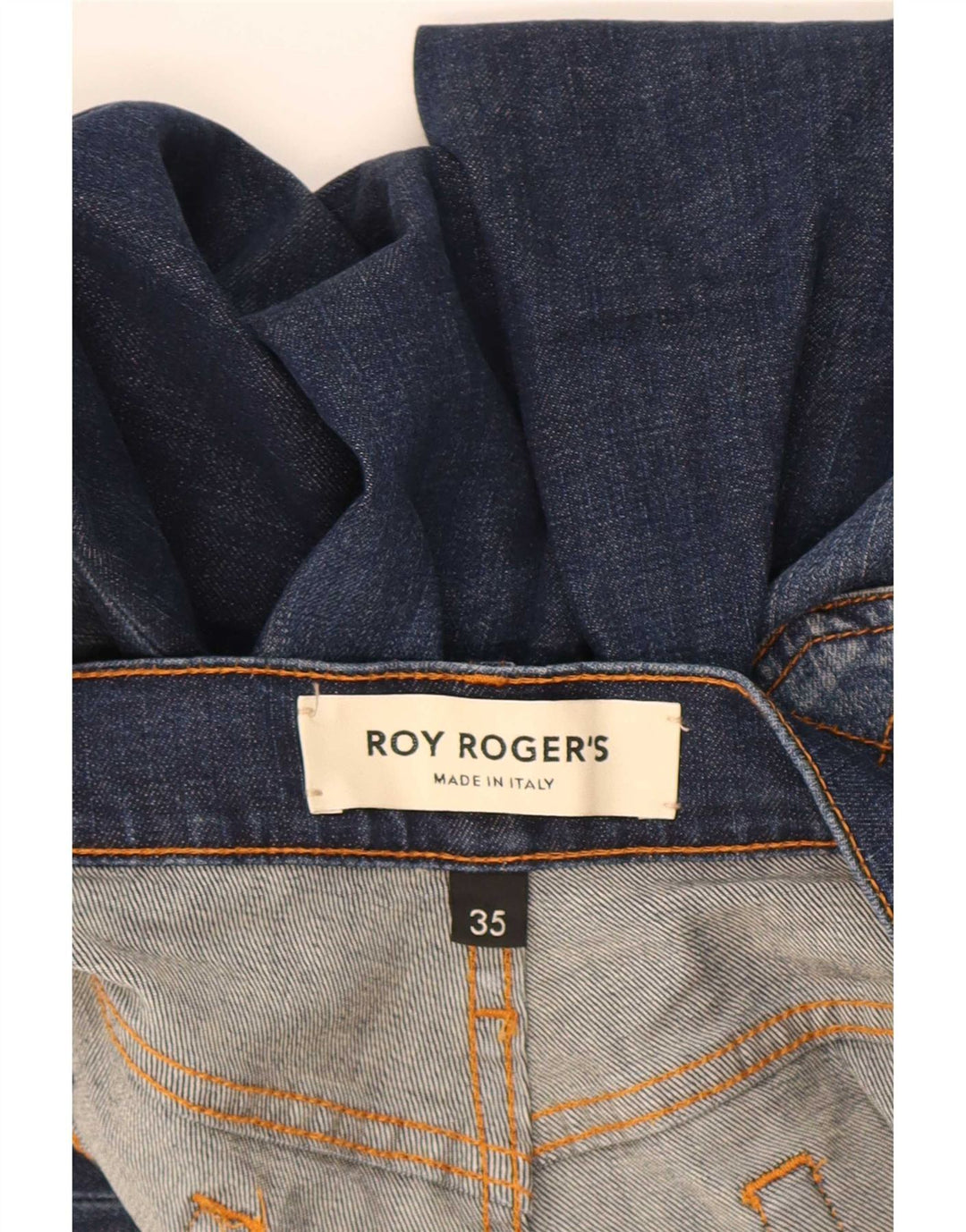 Roy Rogers Mens Slim Jeans W35 L30 Blue Cotton