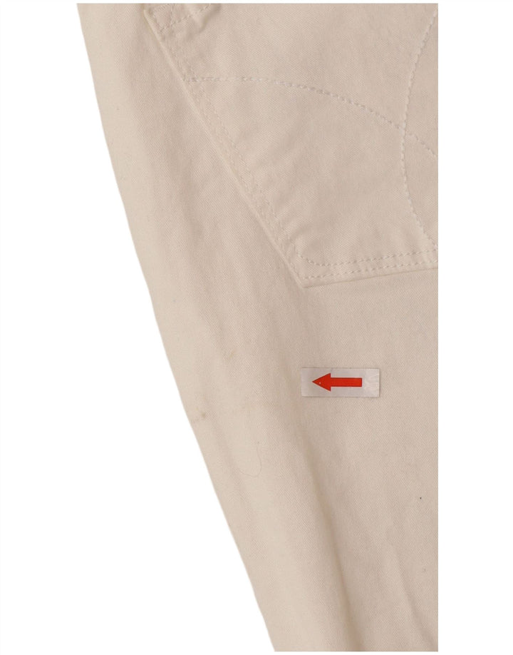 Calvin Klein Womens Straight Jeans US 10 Medium W30 L26 White Cotton