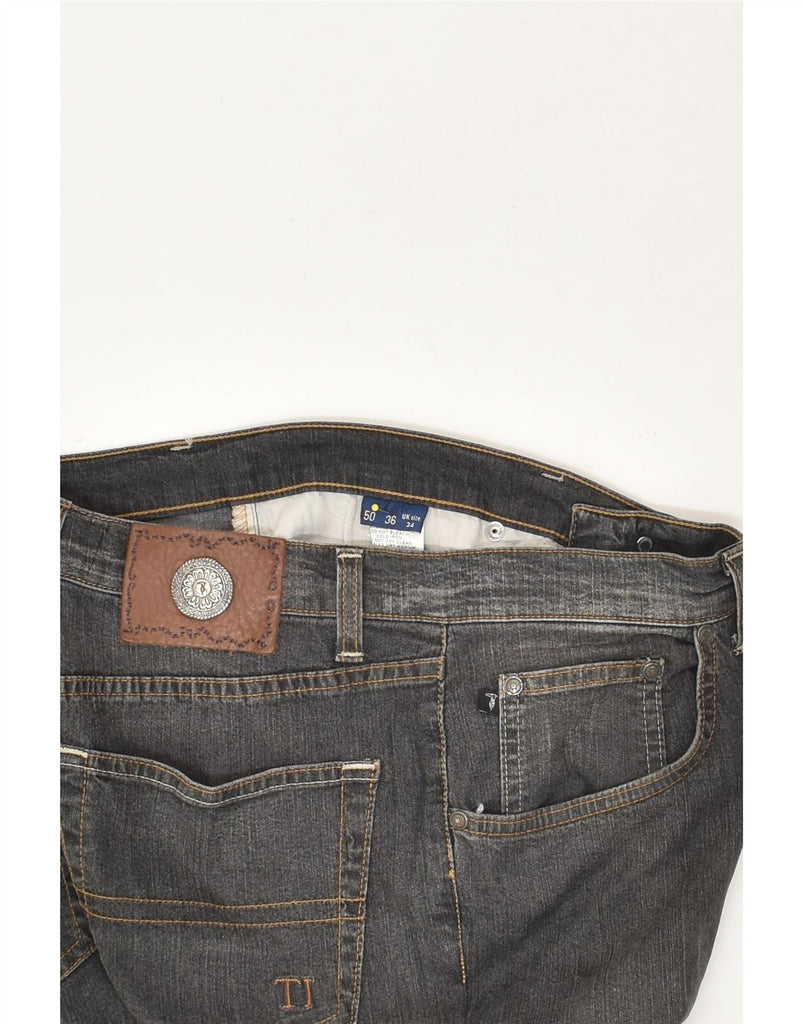 TRUSSARDI Mens Straight Jeans W34 L26  Grey Cotton | Vintage Trussardi | Thrift | Second-Hand Trussardi | Used Clothing | Messina Hembry 