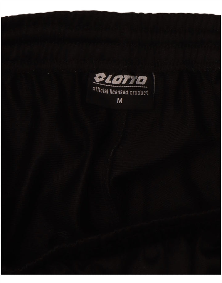 Lotto Mens Tracksuit Trousers Joggers Medium Black Polyester