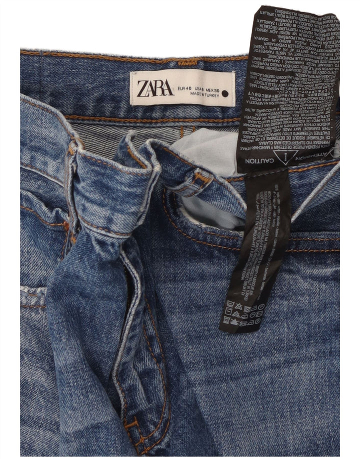 Zara Womens Straight Jeans EU 40 Medium W30 L30 Blue Cotton