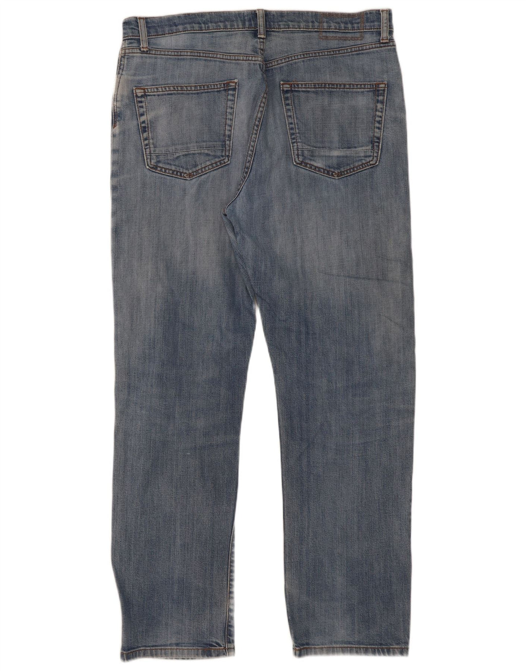 Marks & Spencer Mens Tapered Jeans W34 L31 Blue Cotton