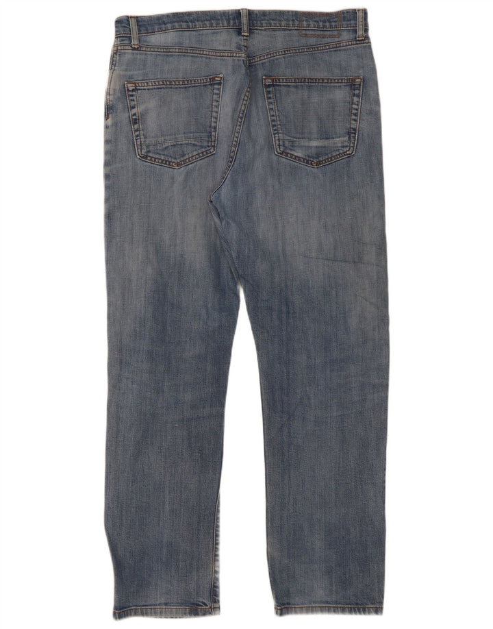 Marks & Spencer Mens Tapered Jeans W34 L31 Blue Cotton
