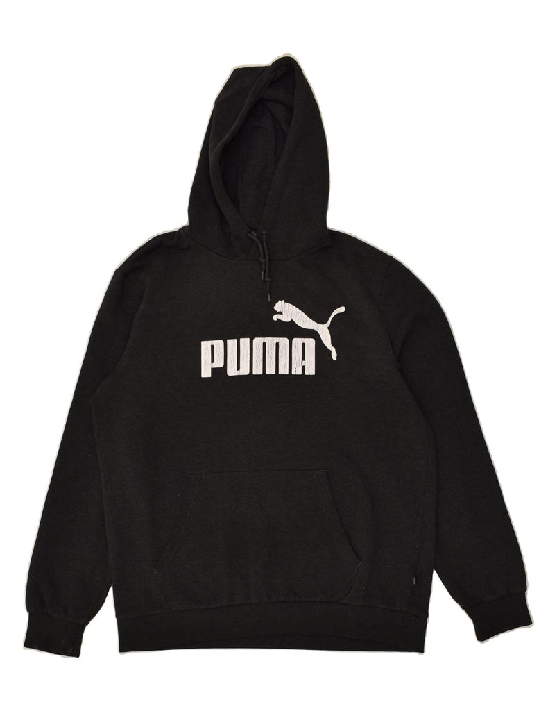 PUMA Mens Graphic Hoodie Jumper Large Grey Cotton | Vintage Puma | Thrift | Second-Hand Puma | Used Clothing | Messina Hembry 