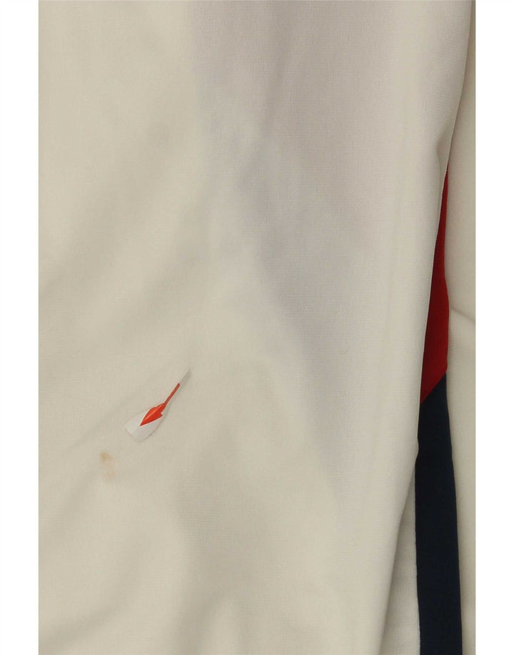 Asics Mens Tracksuit Top Jacket XL White Colourblock Polyester