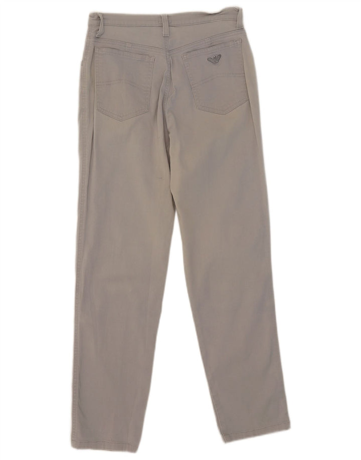 Armani Womens Slim Casual Trousers W26 L27 Grey