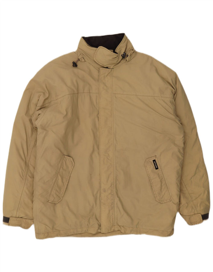 K-Way Mens Windbreaker Jacket UK 40 Large Beige Polyamide