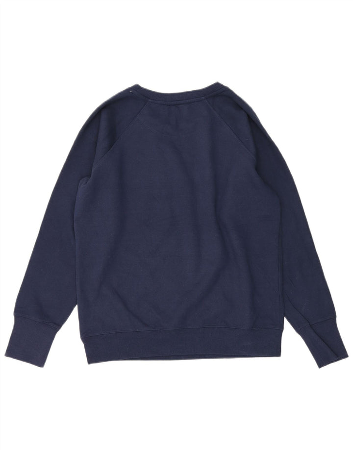 CHAMPION Mens Graphic Sweatshirt Jumper Medium Navy Blue Cotton