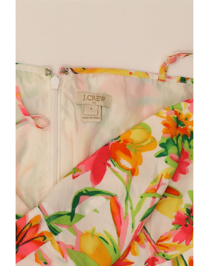 J. CREW Womens Sundress US 4 Small Multicoloured Floral Polyester Vintage J. Crew and Second-Hand J. Crew from Messina Hembry 