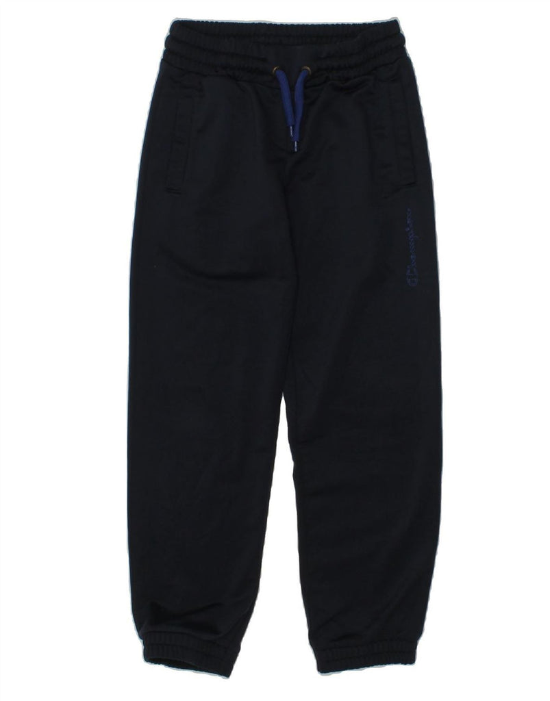 CHAMPION Boys Tracksuit Trousers Joggers 5-6 Years XS  Navy Blue | Vintage Champion | Thrift | Second-Hand Champion | Used Clothing | Messina Hembry 