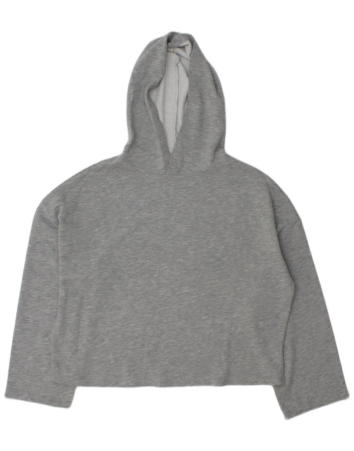 Zara Womens Oversized Hoodie Jumper UK 14 Medium Grey Polyester