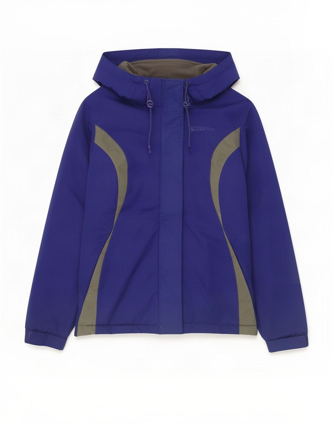 Mountain Warehouse Womens Hooded Ski Jacket UK 8 Small Blue Colourblock