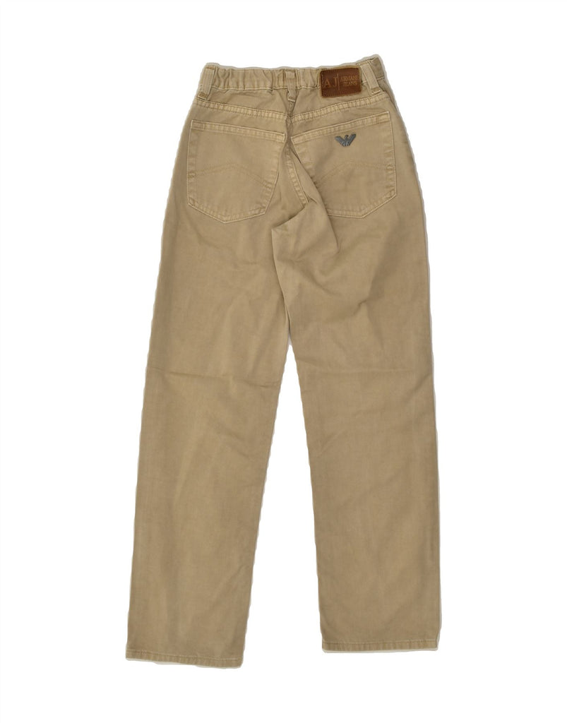 ARMANI JUNIOR Boys Straight Jeans 7-8 Years W22 L24 Beige Cotton | Vintage Armani Junior | Thrift | Second-Hand Armani Junior | Used Clothing | Messina Hembry 