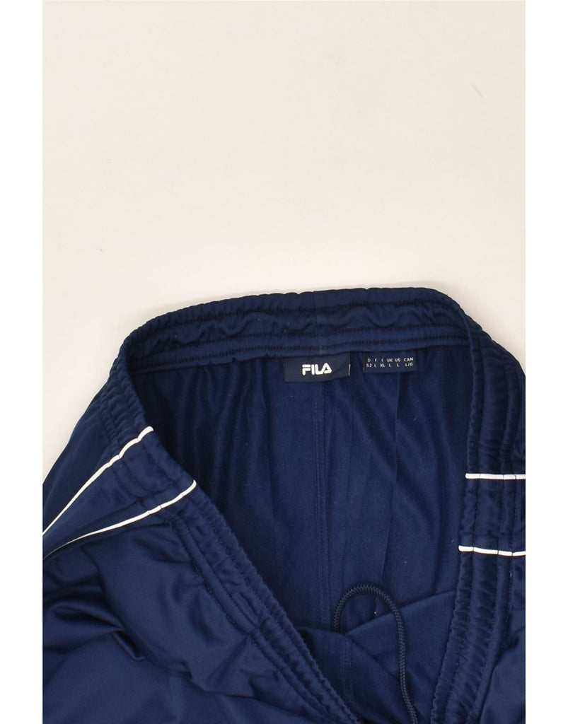 FILA Mens Tracksuit Trousers Large Navy Blue Polyester | Vintage Fila | Thrift | Second-Hand Fila | Used Clothing | Messina Hembry 