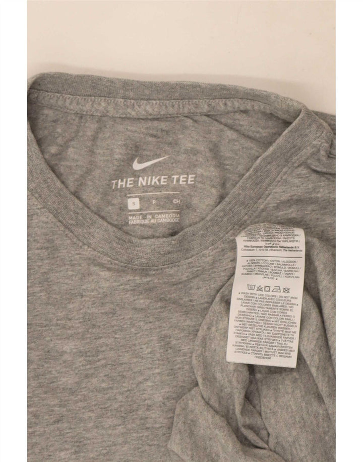 Nike Mens T-Shirt Top Small Grey Flecked Cotton