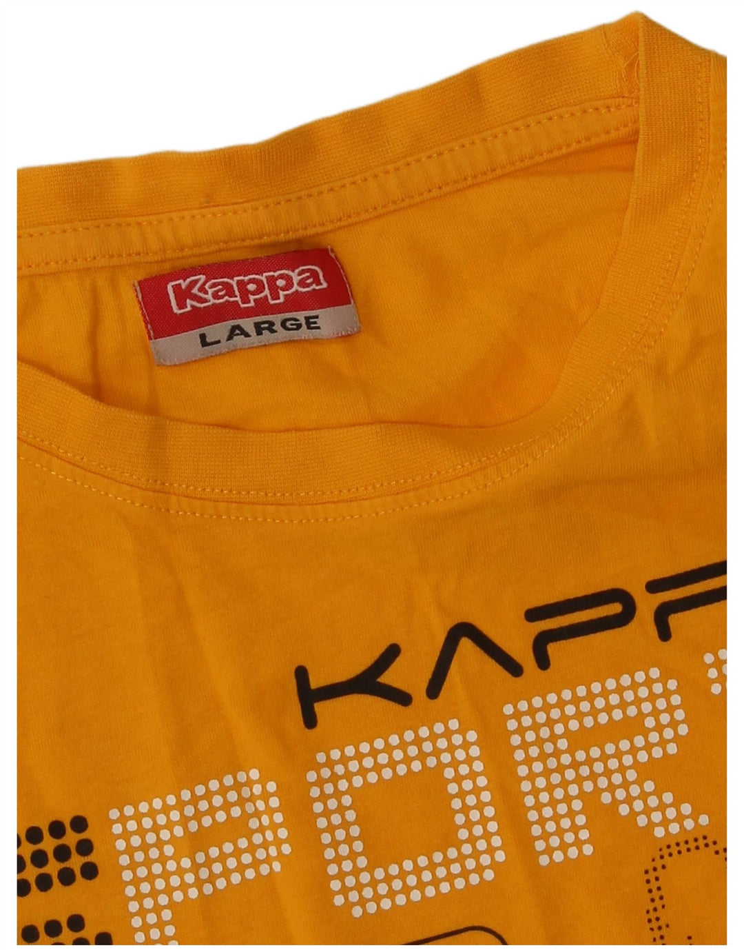 Kappa Womens Graphic Vest Top UK 14 Large Orange