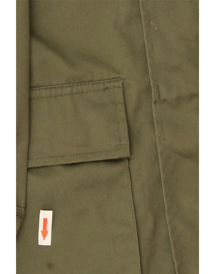Vintage Mens Utility Jacket UK 40 Large Khaki Polyester