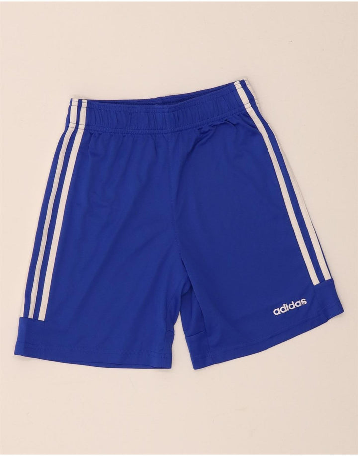 Adidas Boys Climalite Sport Shorts 11-12 Years  Blue Polyester