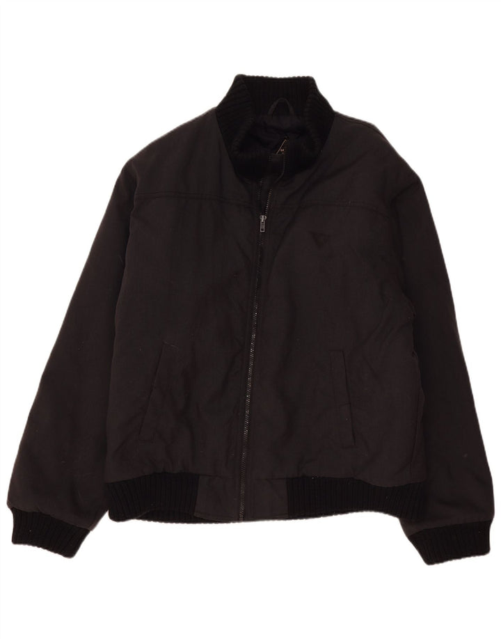 Meltin' Pot Mens Padded Jacket UK 42 XL Black Polyamide