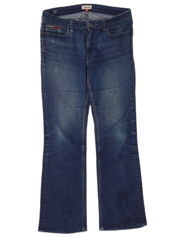 Tommy Hilfiger Womens Mid Rise Bootcut Jeans W27 L27 Blue