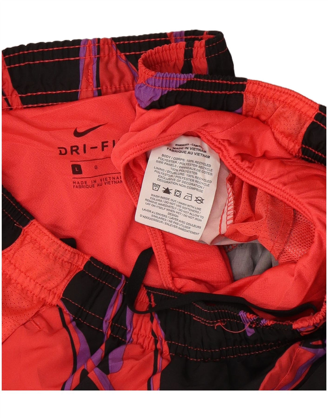 Nike Mens Dri Fit Sport Shorts Large  Multicoloured Geometric Polyester