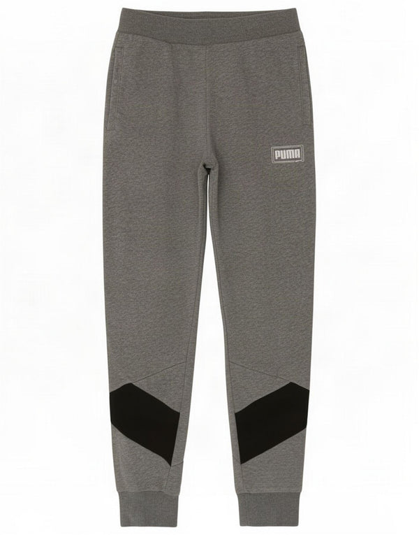Puma Womens Tracksuit Trousers Joggers UK 8 Small Grey Colourblock Cotton