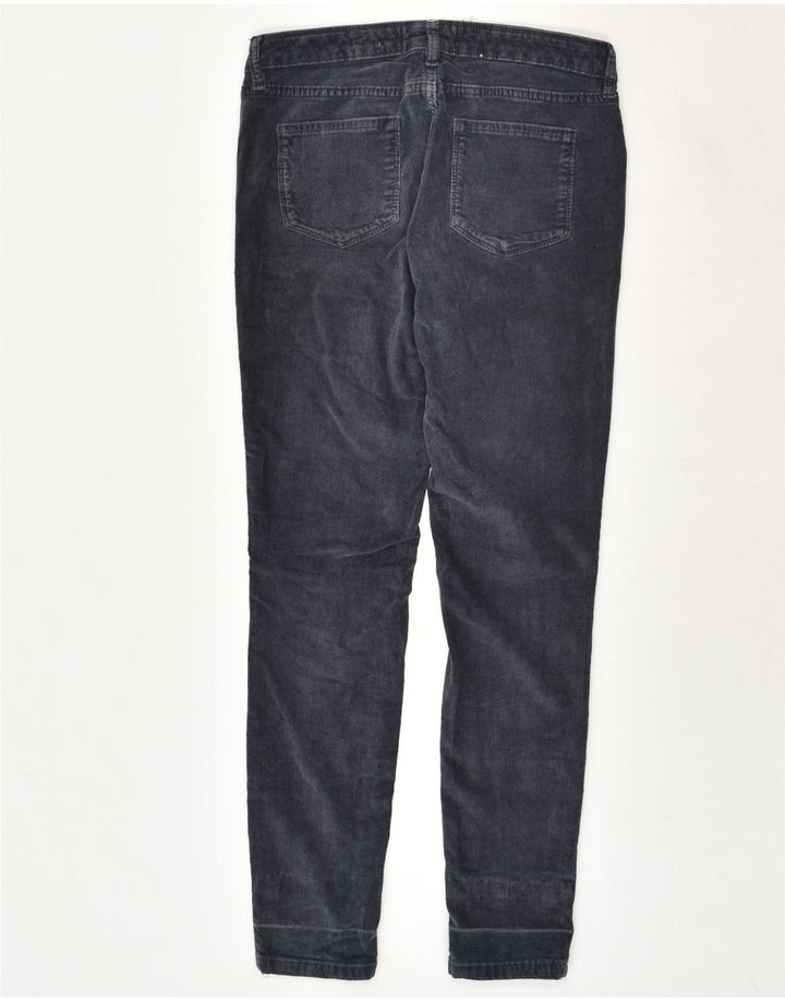 FAT FACE Womens Skinny Corduroy Trousers UK 10 Small W28 L27 Navy Blue | Vintage Fat Face | Thrift | Second-Hand Fat Face | Used Clothing | Messina Hembry 