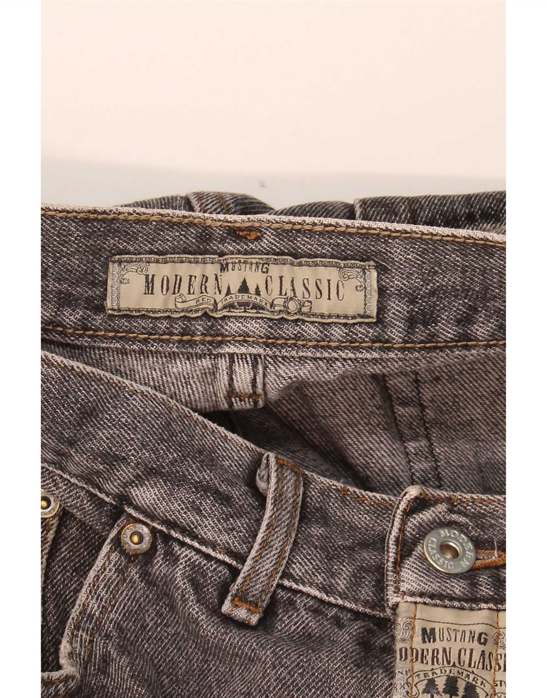 Mustang Mens Tapered Jeans W34 L32 Grey