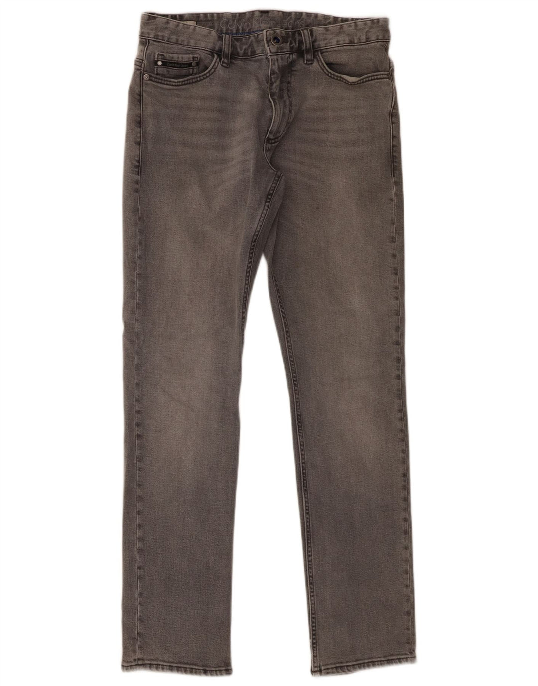 Calvin Klein Mens Slim Jeans W31 L30 Grey Cotton