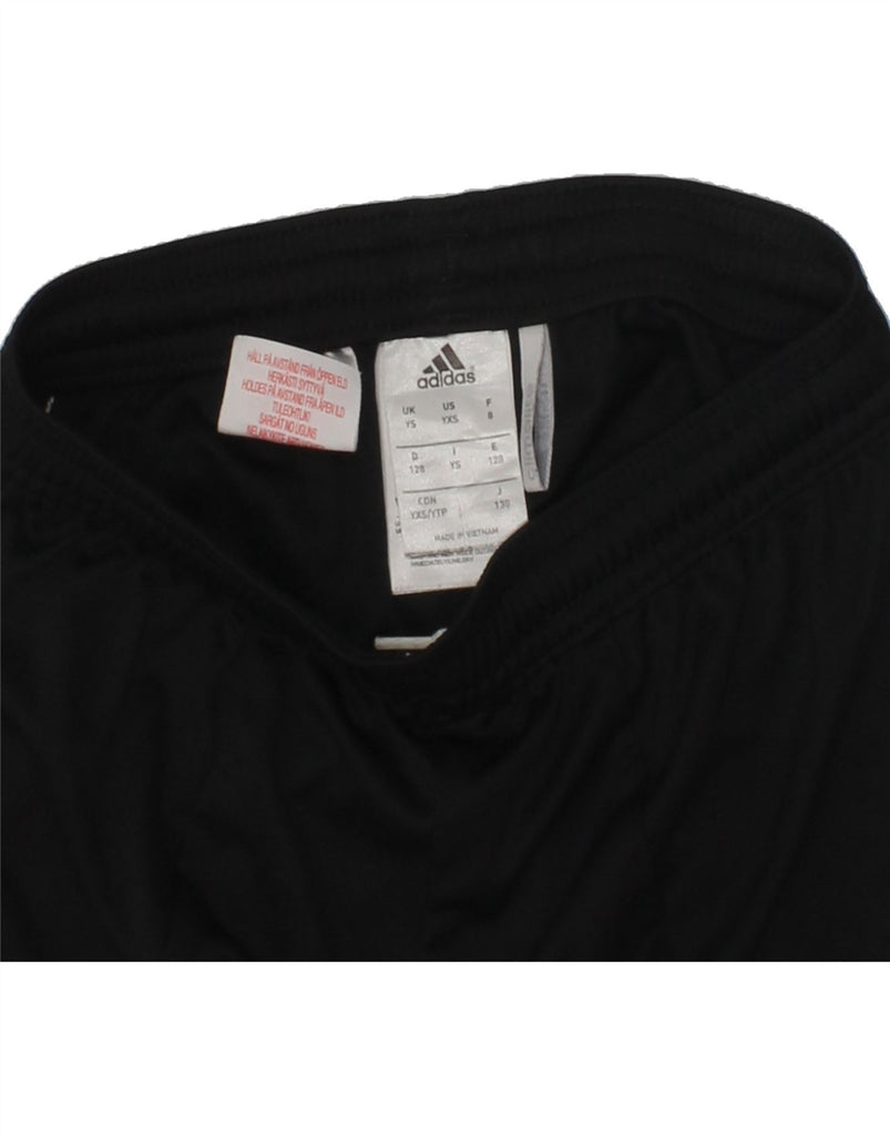 ADIDAS Boys Climalite Sport Shorts 7-8 Years Small Black Polyester | Vintage Adidas | Thrift | Second-Hand Adidas | Used Clothing | Messina Hembry 