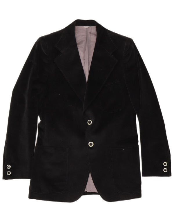 Vintage Mens 2 Button Blazer Jacket IT 48 Medium Black