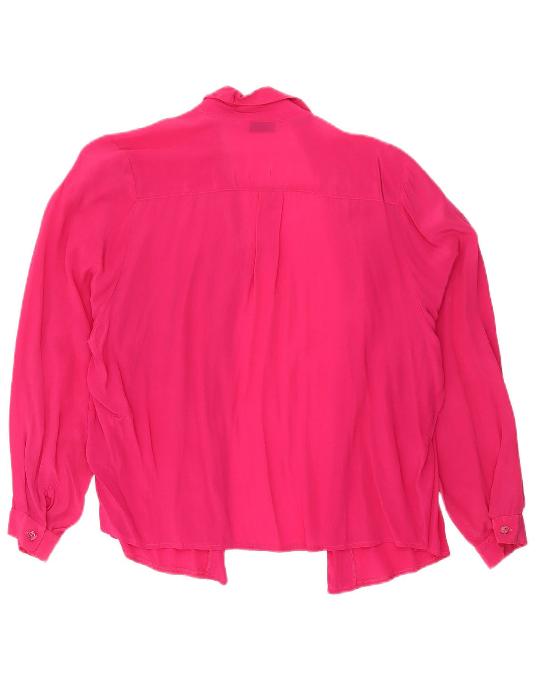 Vintage Womens Oversized Shirt Blouse UK 10 Small Pink