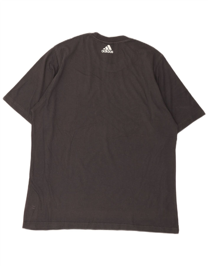 Adidas Mens Graphic T-Shirt Top XL Grey Cotton