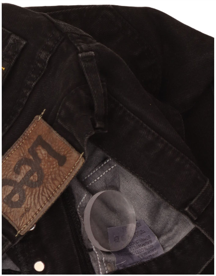 LEE Womens Straight Jeans W36  L30 Black Cotton