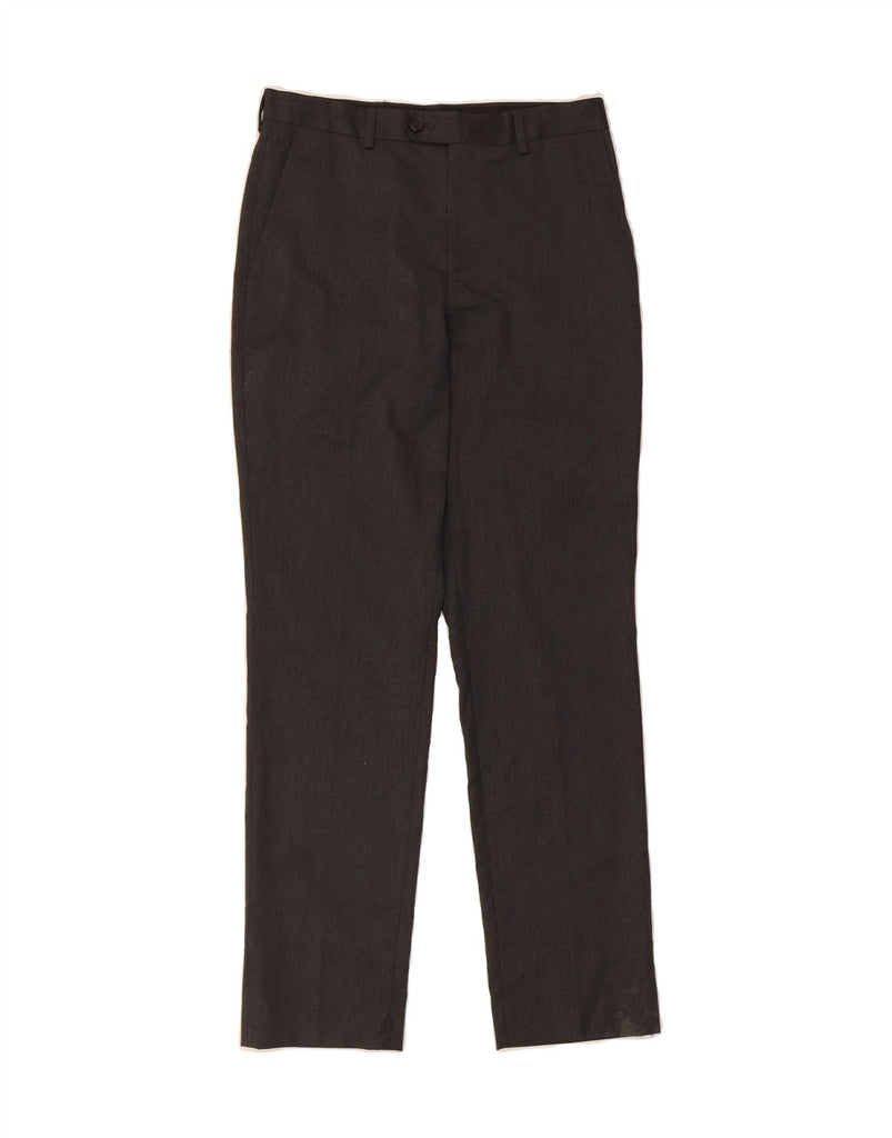 RALPH LAUREN Womens Straight Suit Trousers W28 L29 Grey Polyester Vintage Ralph Lauren and Second-Hand Ralph Lauren from Messina Hembry 