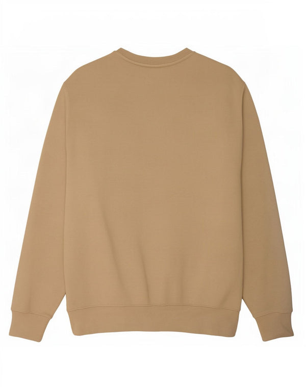 Nike Mens Sweatshirt Jumper Large Beige Cotton